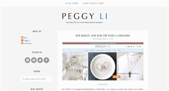 Desktop Screenshot of blog.peggyli.com